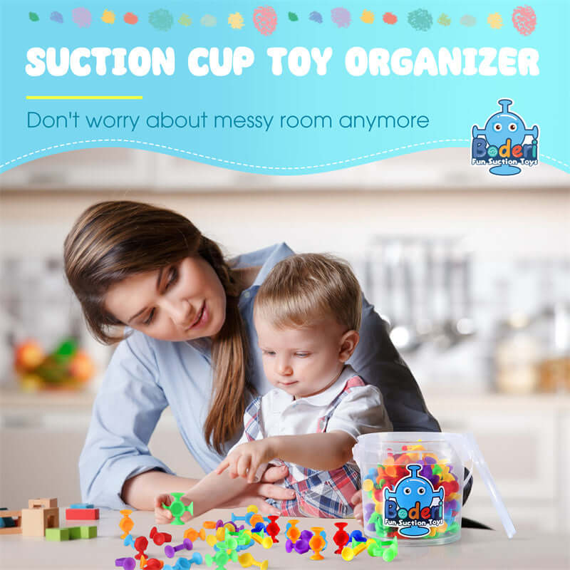 Stick & Play: 114PCS Suction Sensory Bath Toy Set