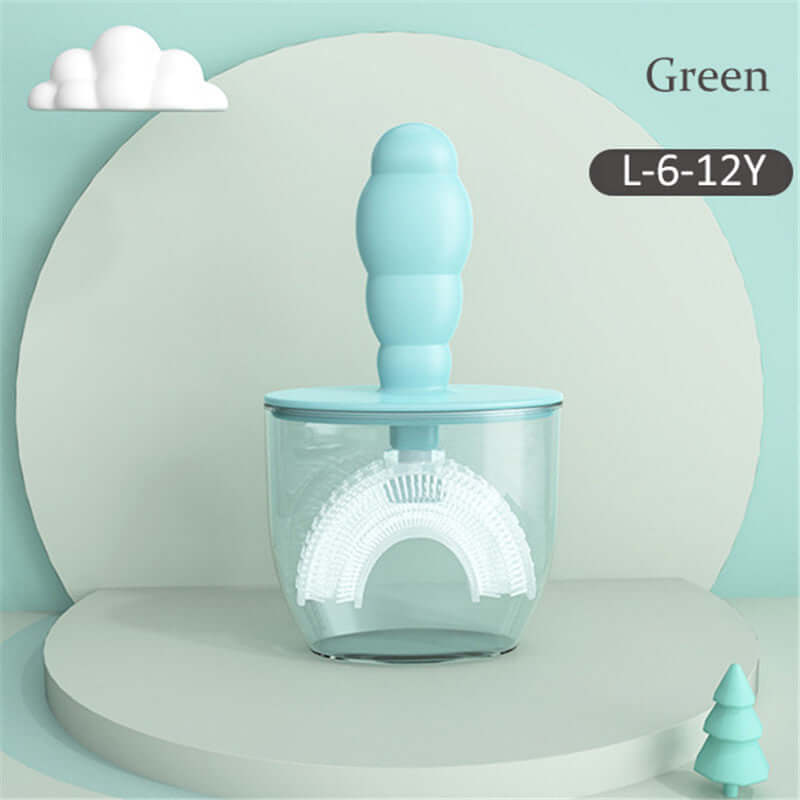 Children's Manual Silicone U-Shaped Toothbrush