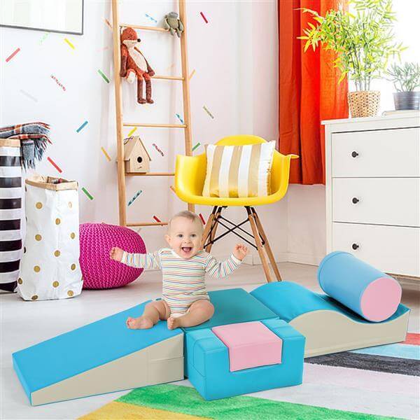 Colourful Soft Climbing Foam Playset 6-in-1