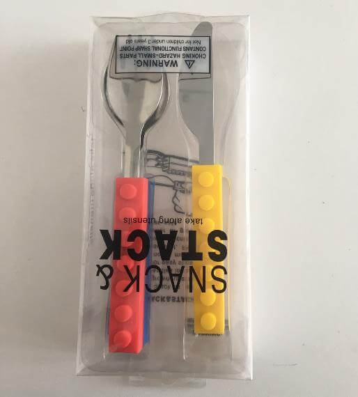 3PCS Creative Bricks Cutlery Set