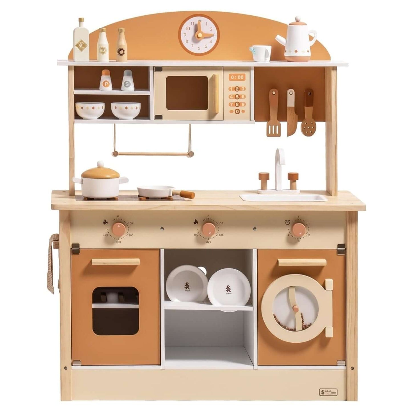 New Large Wooden Kitchen Playset With Accessories