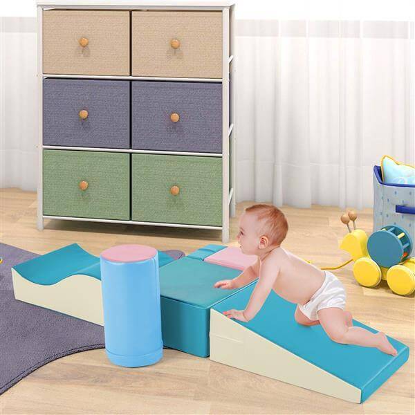 Colourful Soft Climbing Foam Playset 6-in-1