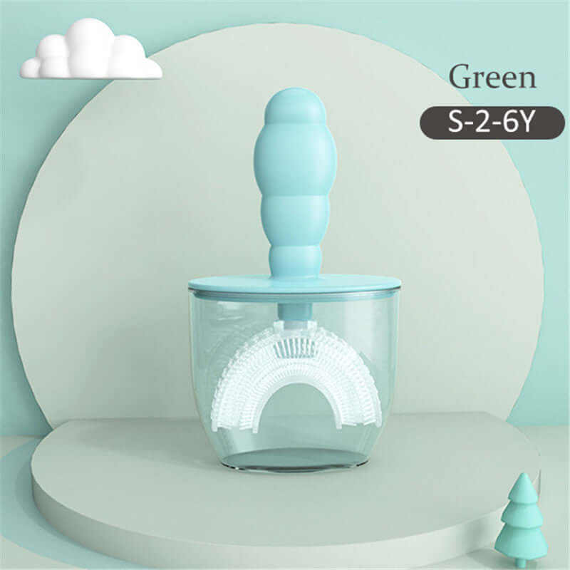 Children's Manual Silicone U-Shaped Toothbrush