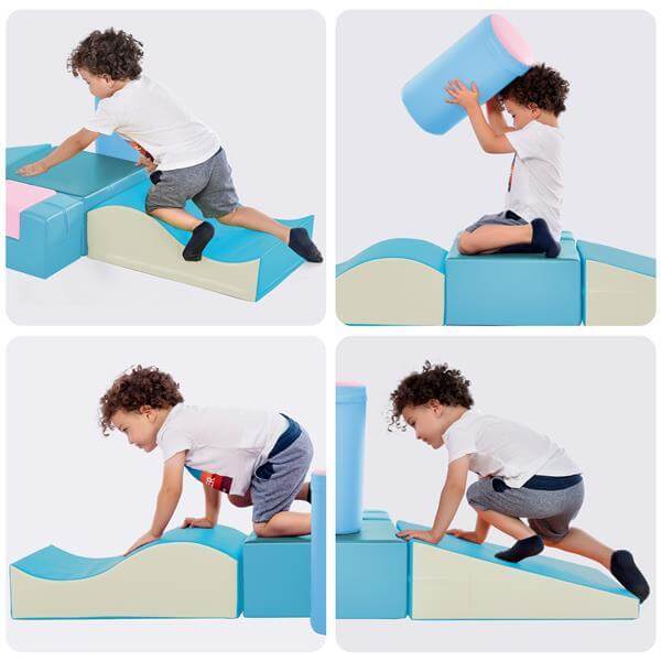 Colourful Soft Climbing Foam Playset 6-in-1